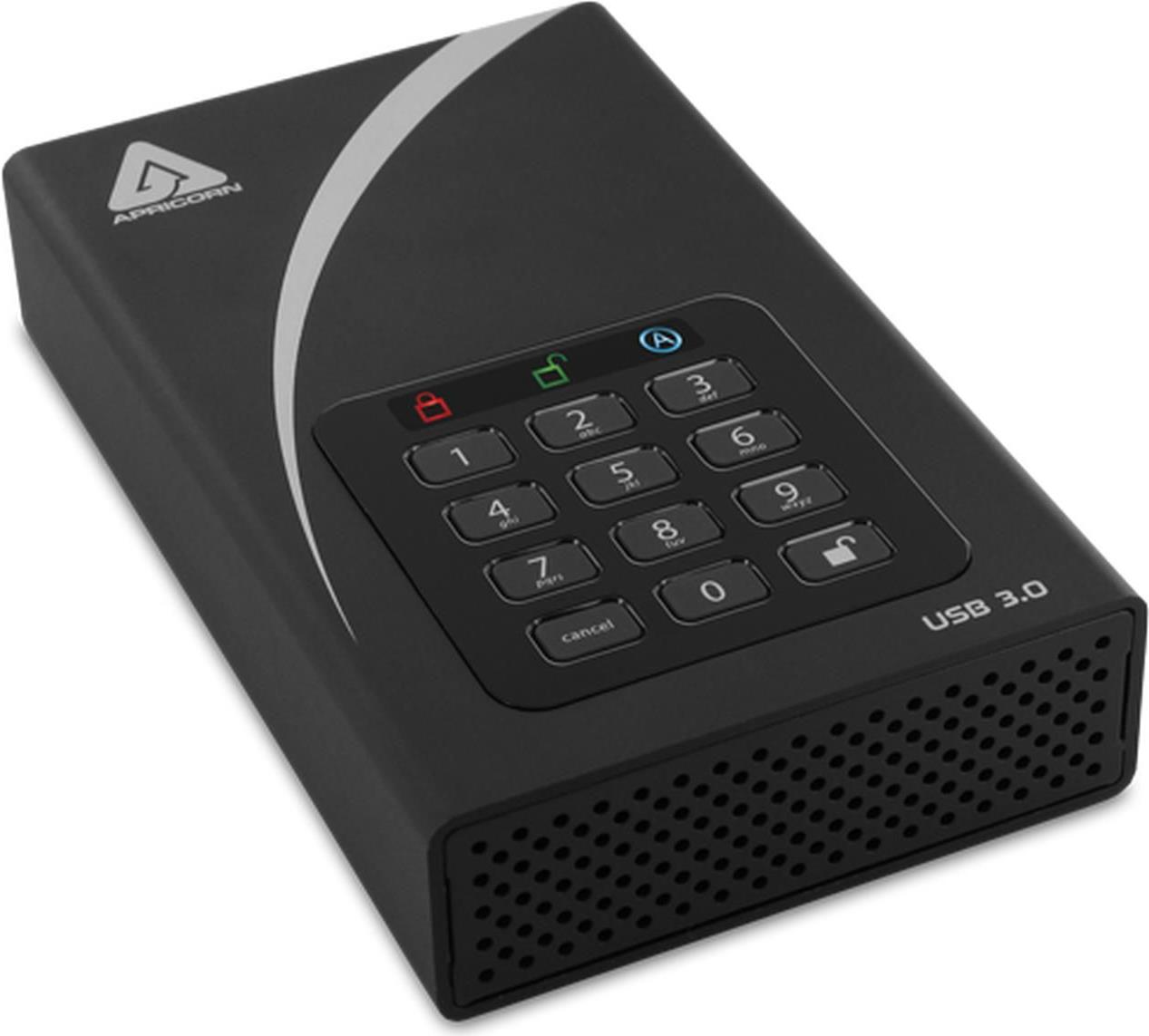Apricorn 12TB Aegis Padlock DT (ADT-3PL256-12TB)