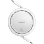 Baseus Free2Pull Expandable USB C zu iP Ligtning Schnellladekabel 1 m 20 W Weiß (P10364501211-00)