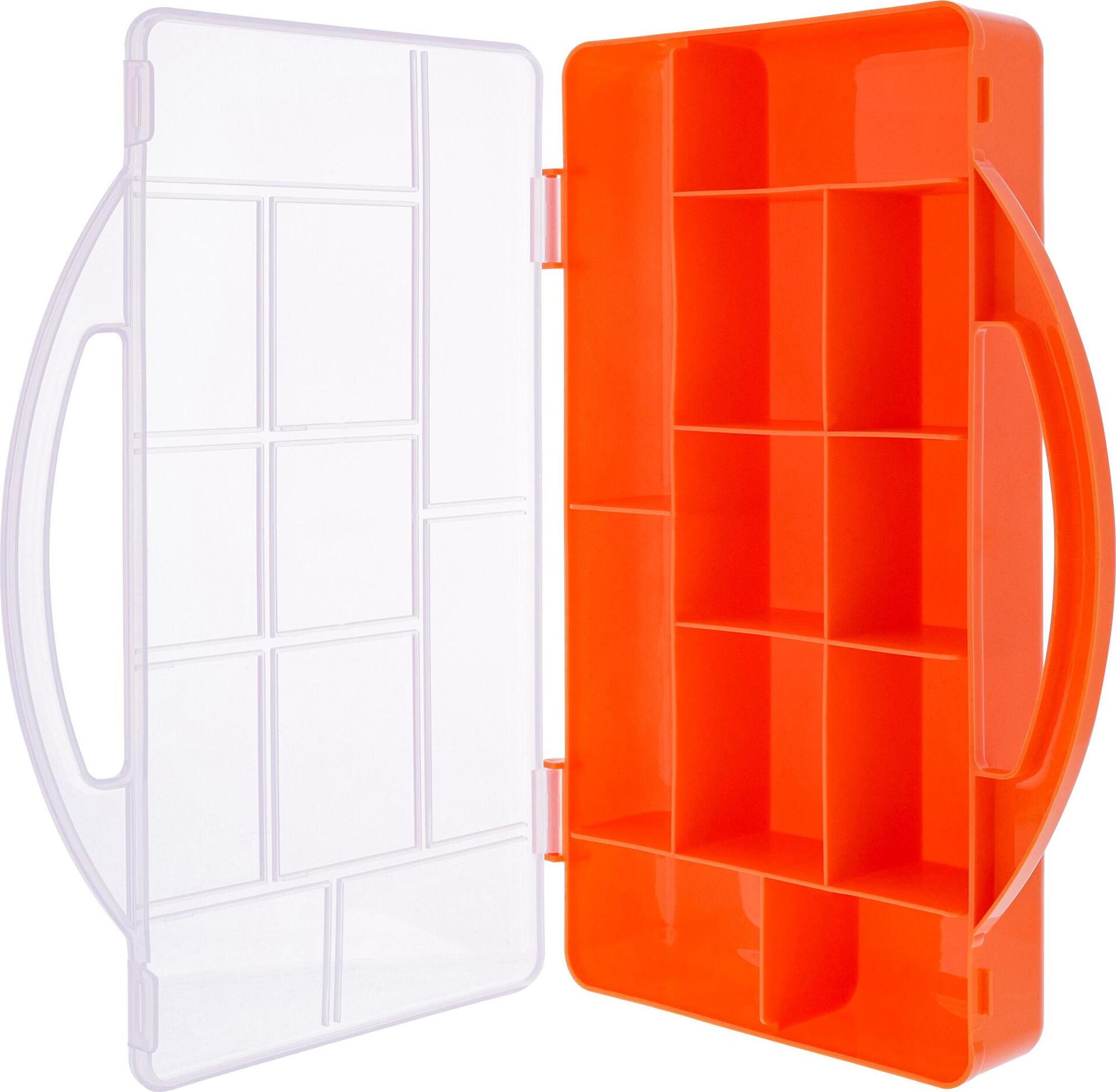 InLine Kleinteilebox 11 Fächer Abmessungen 271x186x40mm orange (43009M)