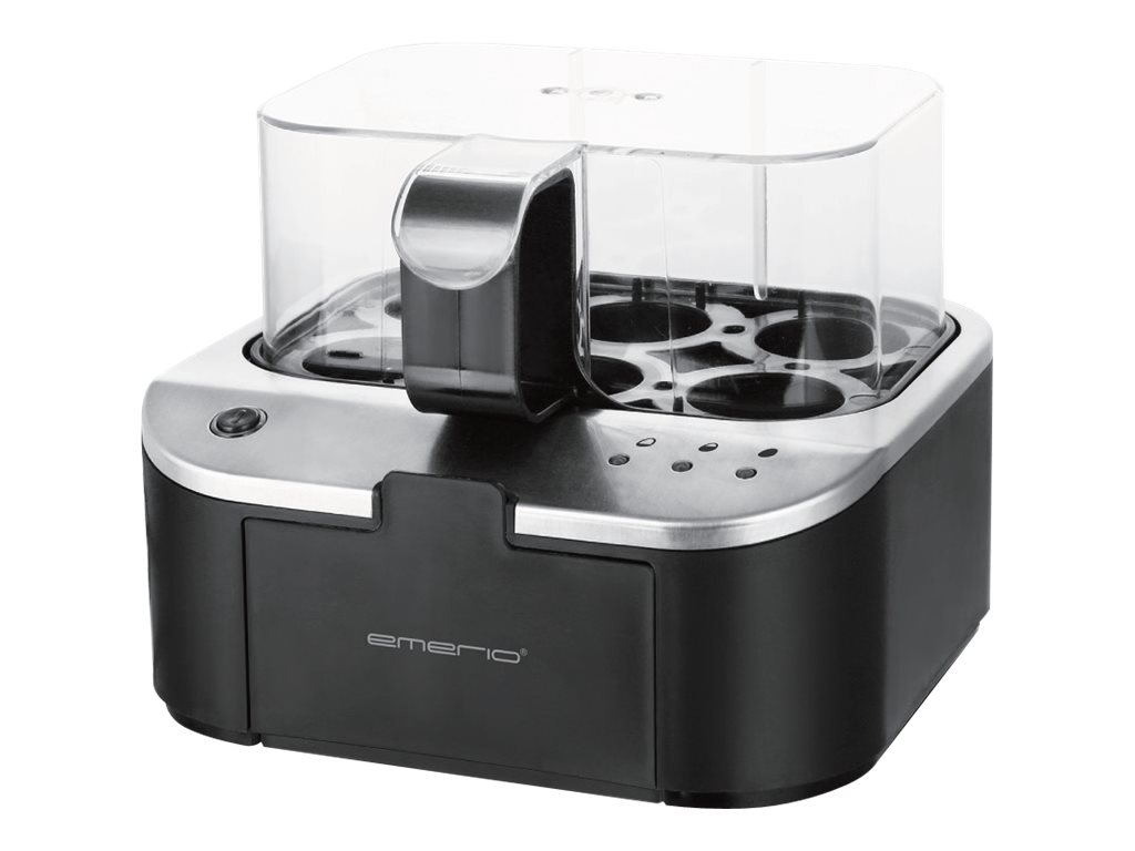 Emerio EB-123177.1 Eierkocher 400 W Antihaftbeschichtung BPA-frei Schwarz, Silber