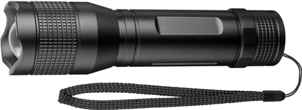 Goobay LED-Taschenlampe Super Bright 1500, Schwarz - ideal für Arbeit, Freizeit, Sport, Camping, Angeln, Jagd und Pannenhilfe (44559)