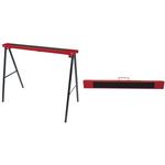 BRÜDER MANNESMANN Falt-Arbeitsbock-Satz, 2-teilig Tragkraft max. 200 kg / Paar, mit Anti-Rutsch Auflagen, - 1 Stück (M70100)