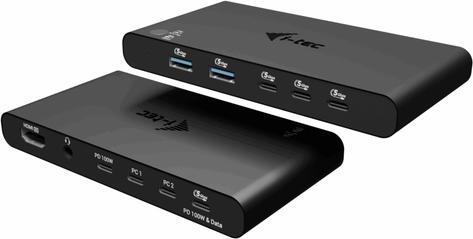 i-tec Dockingstation - USB-C / USB4 / Thunderbolt 3 / Thunderbolt 4 / Thunderbolt 5 (C31KVMHDMIDOCKPD) (B-Ware)