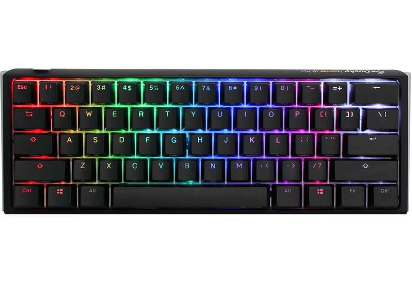 Ducky One 3 Mini Gaming-Tastatur Mechanisch RGB MX-Red Classic Black