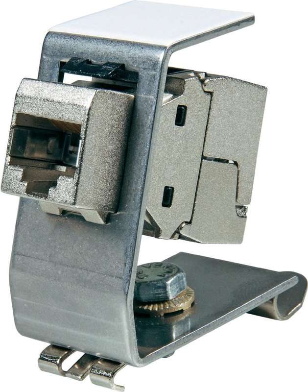 EFB-Elektronik Keystone Modulhalter für Hutschiene, Edelstahl, für 1x Keystone Hersteller: EFB Elektronik (ET-25184.V2)
