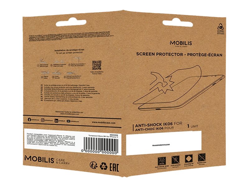 Mobilis Anti-Shock IK06 Displayschutzfolie Transparent