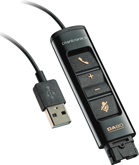 Plantronics DA80 Wideband QD auf USB-Adapter (201852-02)