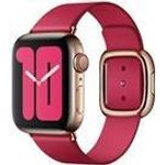 Apple modernes Lederarmband für Watch 40mm (himbeere) L (MXPC2ZM/A)