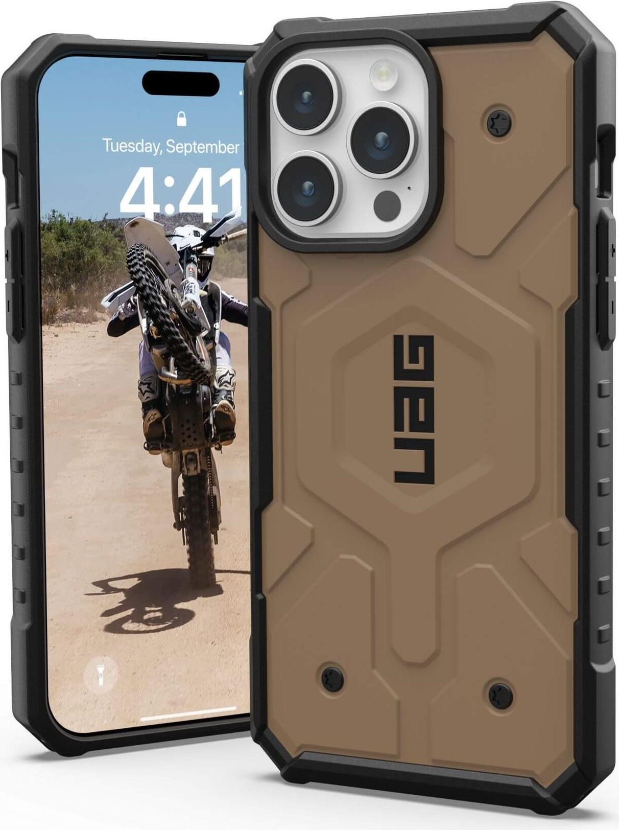 UAG Urban Armor Gear Pathfinder MagSafe Case | Apple iPhone 15 Pro Max | dark earth | 114301118182 (114301118182)