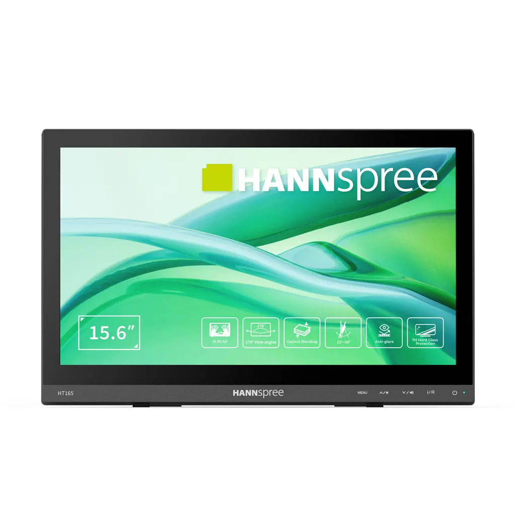 Hannspree HT165HPB 15,6" Full HD IPS Touchscreen LED-Monitor HDMI VGA Schwarz