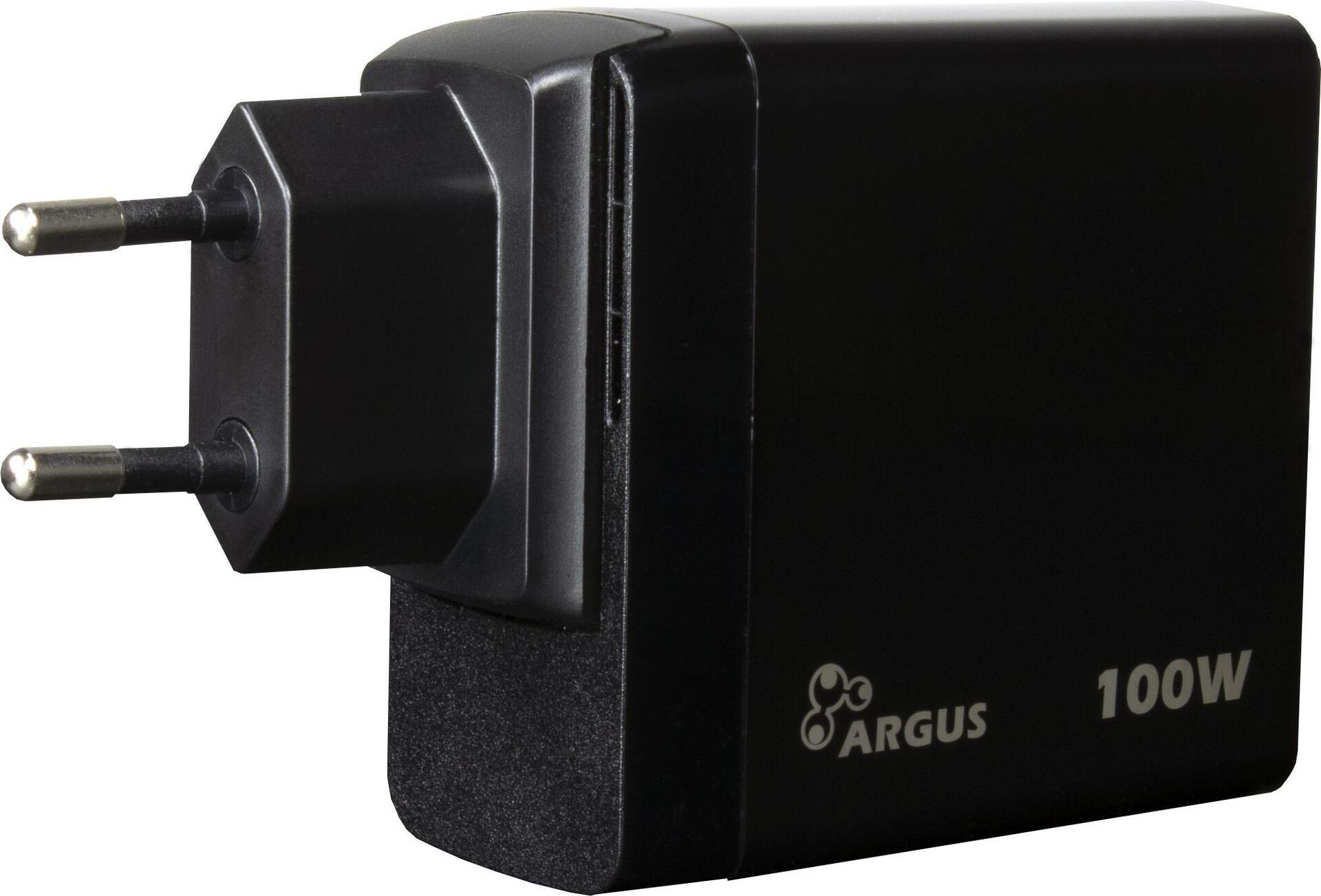 INTERTECH PD-Charger USB C,PSU PD-3100, PD 100W, schwarz