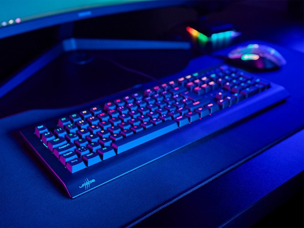 uRage Exodus 600 Mechanical Gaming-Tastatur Rote Switches QWERTZ Schwarz