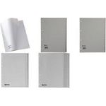 HETZEL Kunststoff-Register, Zahlen, A4, 1-6, PP, grau 6-teilig, 0,11 mm, Lochung: 80-80-80 mm (1300069)