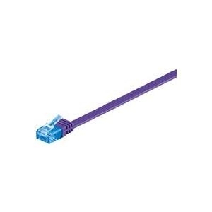MicroConnect - Netzwerkkabel - RJ-45 (M) bis RJ-45 (M) - 50 cm - UTP - CAT 6a - geformt, verseilt, flach - lila