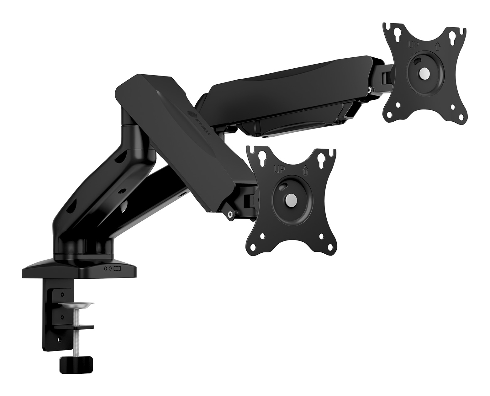 ICY BOX IB-MS204-T Monitorständer für 2 Monitore 32" Schwarz