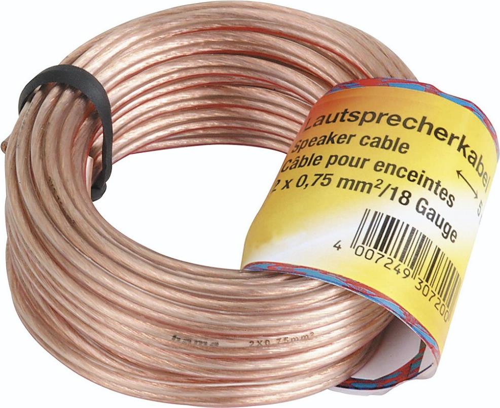 Hama 00205141 Audio-Kabel 10 m Kupfer - Transparent (00205141)