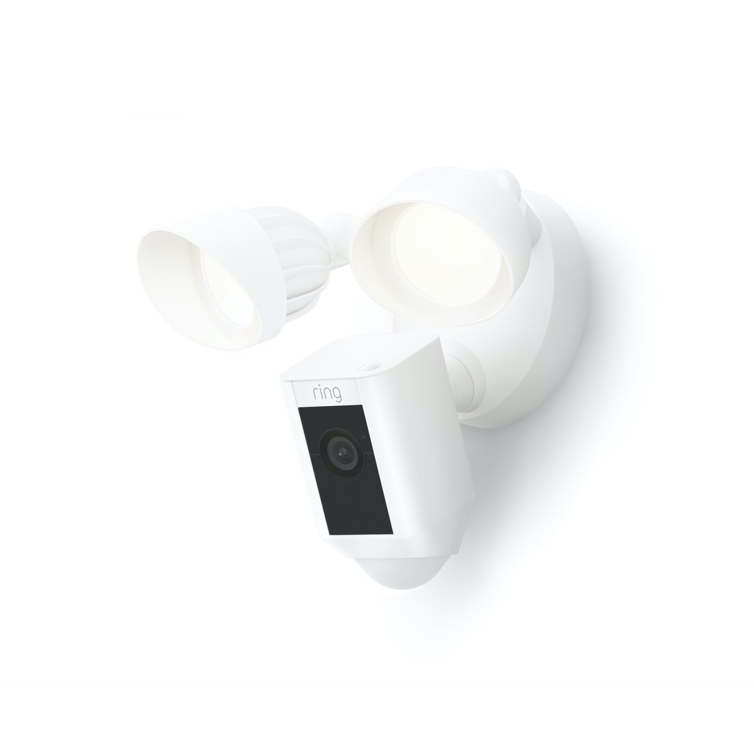 Ring Floodlight Cam Wired Plus IP-Sicherheitskamera Außen 1080p Weiß
