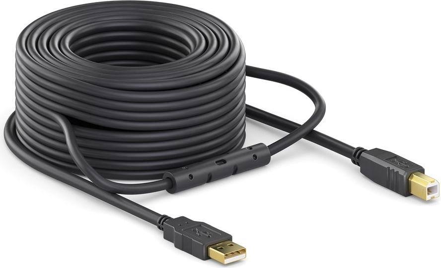 PureLink DS2000-100 USB 2.0 Aktivkabel USB A auf USB B 10 m Schwarz