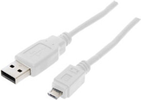 SHIVERPEAKS SHVP 77182-W - USB 2.0 Kabel, A Stecker auf Micro B Stecker, 1,8 m (BS77182-W)