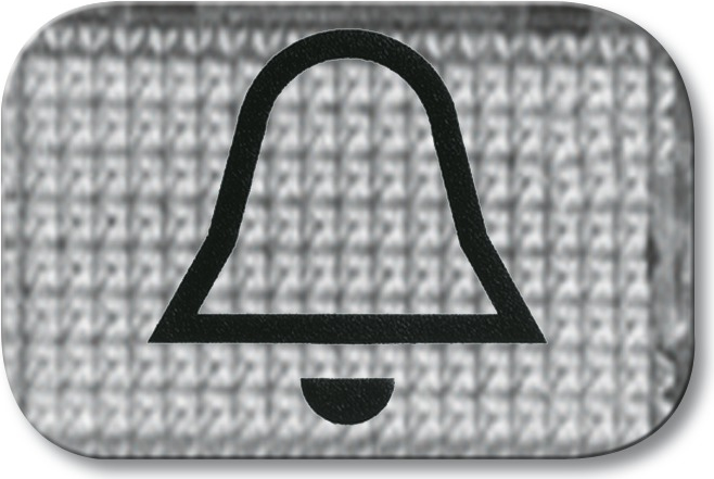 BUSCH-JAEGER Tastersymbol Klingel 2145KI Duro 2000 2145KI (1714-0-0229)