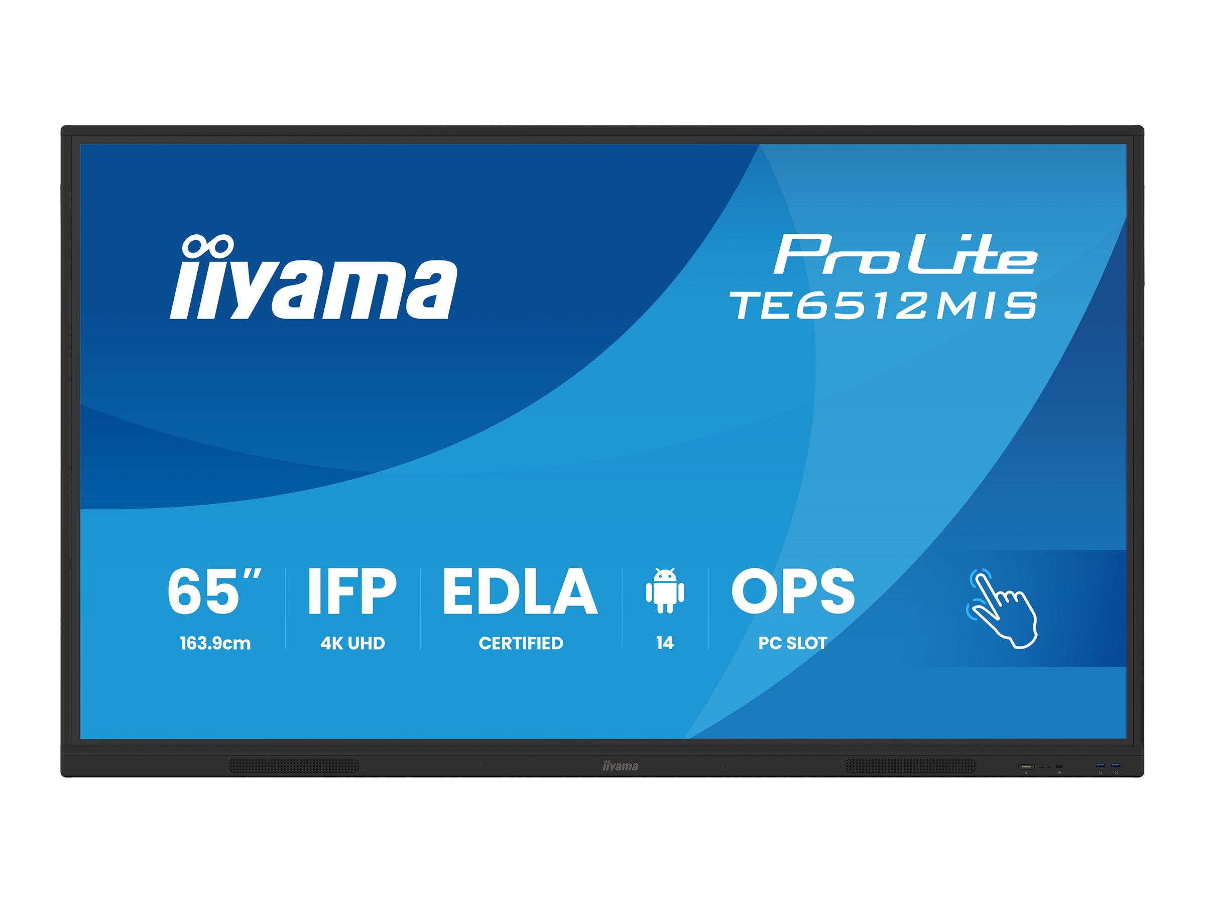 Iiyama ProLite TE6512MIS-B4AG 65" 4K UHD Touch Digital Signage Display Schwarz