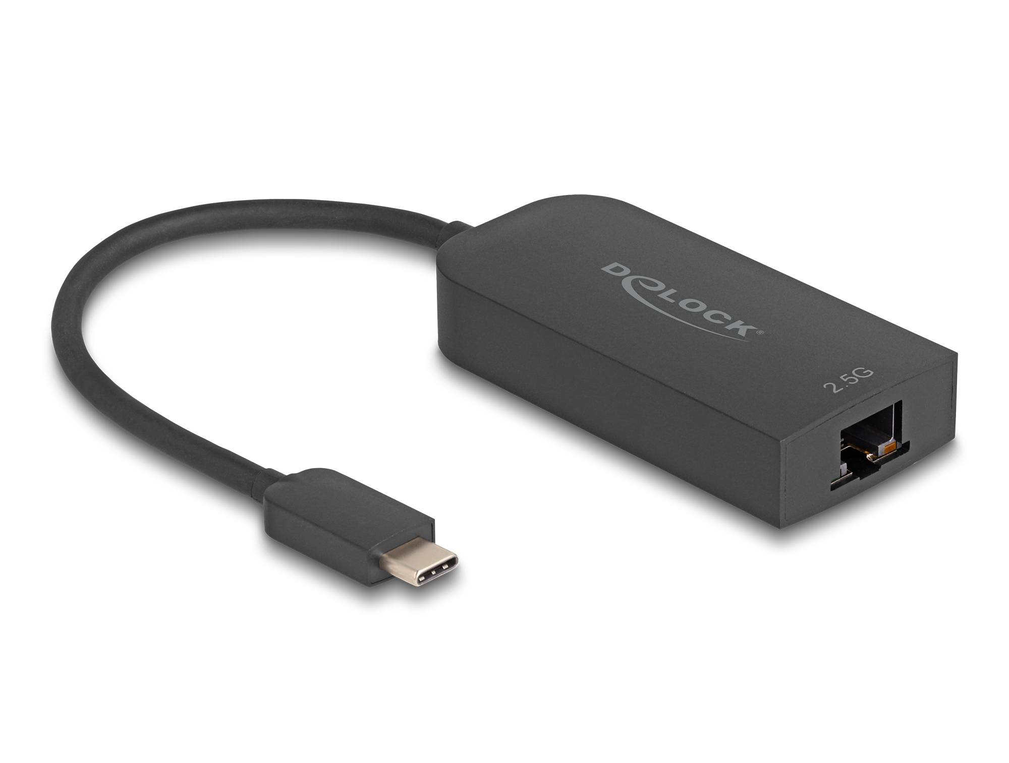 Delock 66046 USB Type-C Netzwerkadapter 2.5 Gbps Schwarz