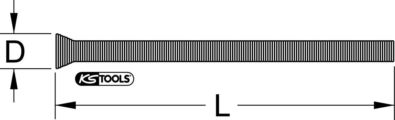 KS TOOLS Kupferrohr-Außenbiegefeder, 10mm (203.0010)