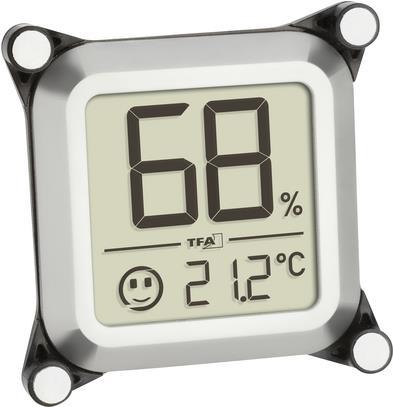 TFA Dostmann Humidore Thermo-/Hygrometer Silber (30.5056.54)