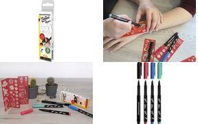 EBERHARD FABER Tattoostifte-Set Kids, 4er Kartonetui Strichstärke: 2 mm, Trocknungszeit: ca. 5 Minuten, - 1 Stück (559504)