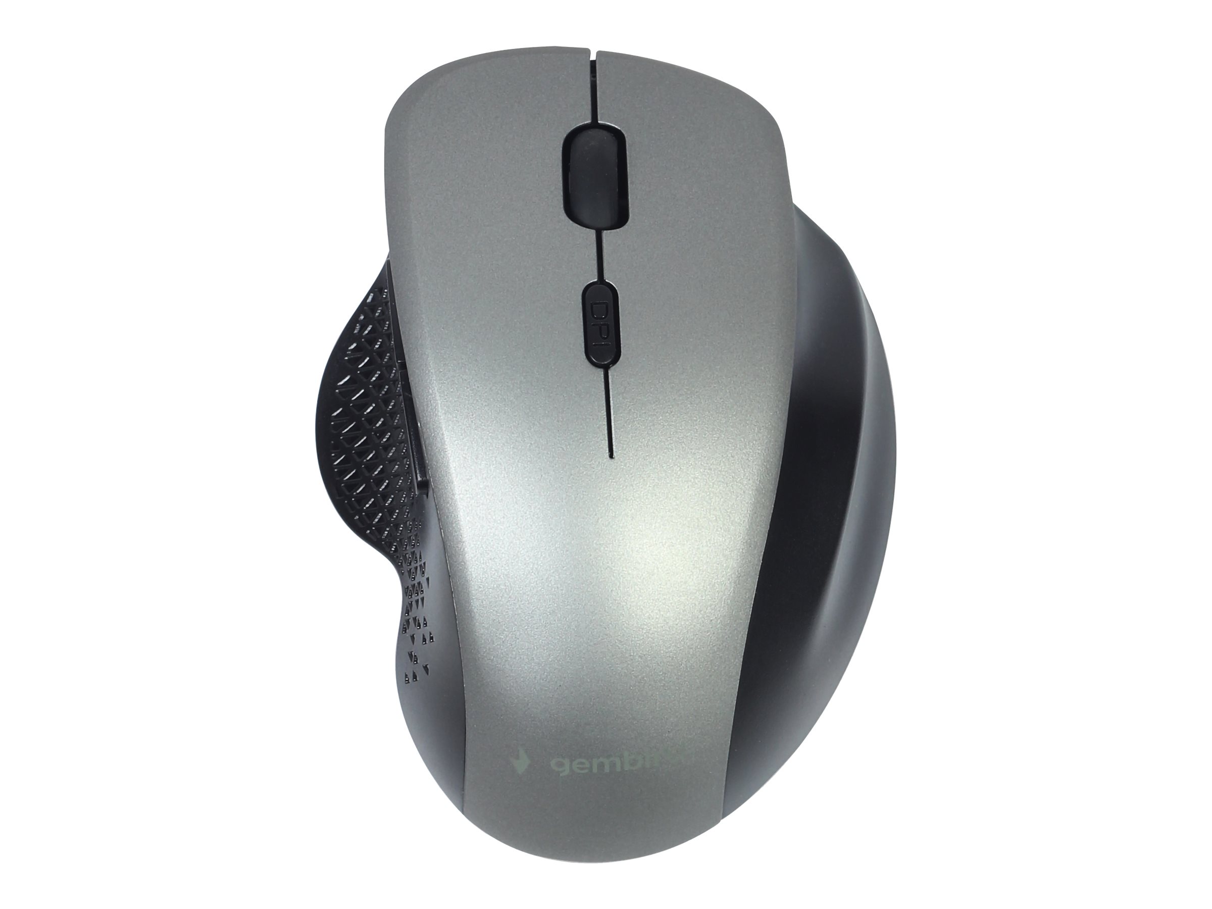 Gembird MUSW-6B-02-BG Kabellose Maus Optisch 1600 DPI 6 Tasten Schwarz, Space-grau