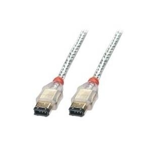 Lindy Firewire Kabel Premium 6-6, 4,5m Hochwertiges LINDY Firewire-Kabel mit 2x FireWire 6 Pol-Stecker für Datentransferraten bis 400Mbps. (30863)