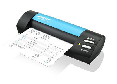 Plustek MobileOffice S602 Visitenkartenscanner A6 1200 x 1200 dpi USB 2.0 Schwarz, Blau
