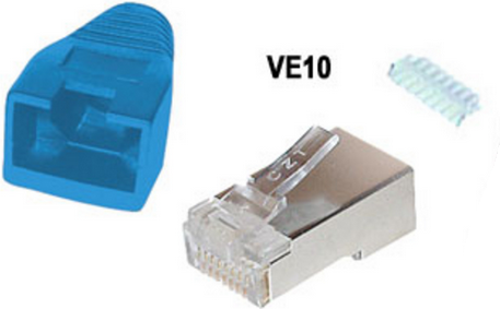 shiverpeaks BS72057-B-10 Drahtverbinder RJ-45 Blau - Metallisch (BS72057-B-10)