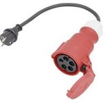 AS Schwabe 61371 Strom Adapterkabel 16 A Schwarz 0.3 m (61371)