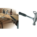 BRÜDER Feierabend-Hammer mit Flaschenöffner mit Gummigriffzone - 1 Stück (M76590)