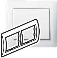 LEGRAND 771002 Rahmen 2-fach waagerecht ultraweiss