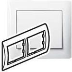 LEGRAND 771002 Rahmen 2-fach waagerecht ultraweiss