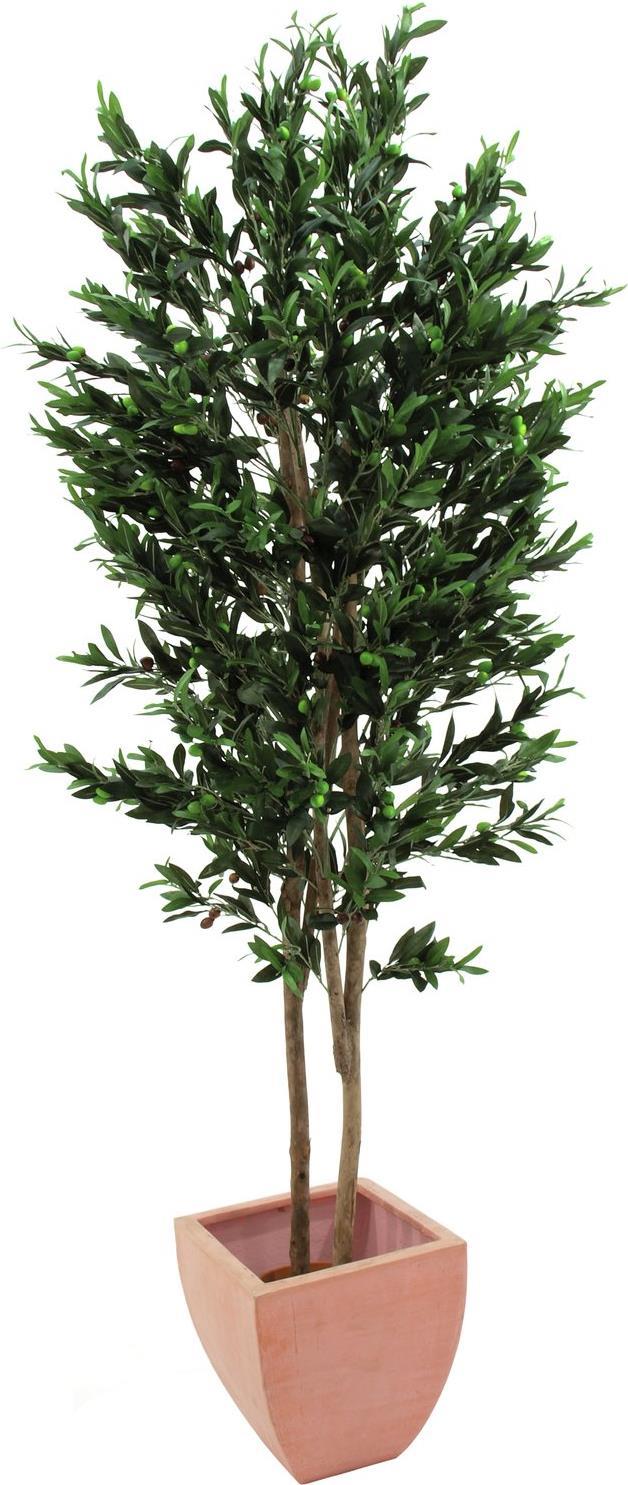 EUROPALMS Olivenbaum mit Früchten, 2-stämmig, künstlich, 250cm (82506418)