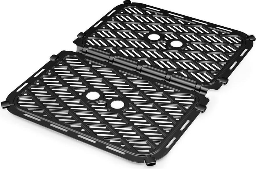 Tristar FR-9078 Doppelte Heißluft-Fritteuse 10 l 2800 W Schwarz, Edelstahl