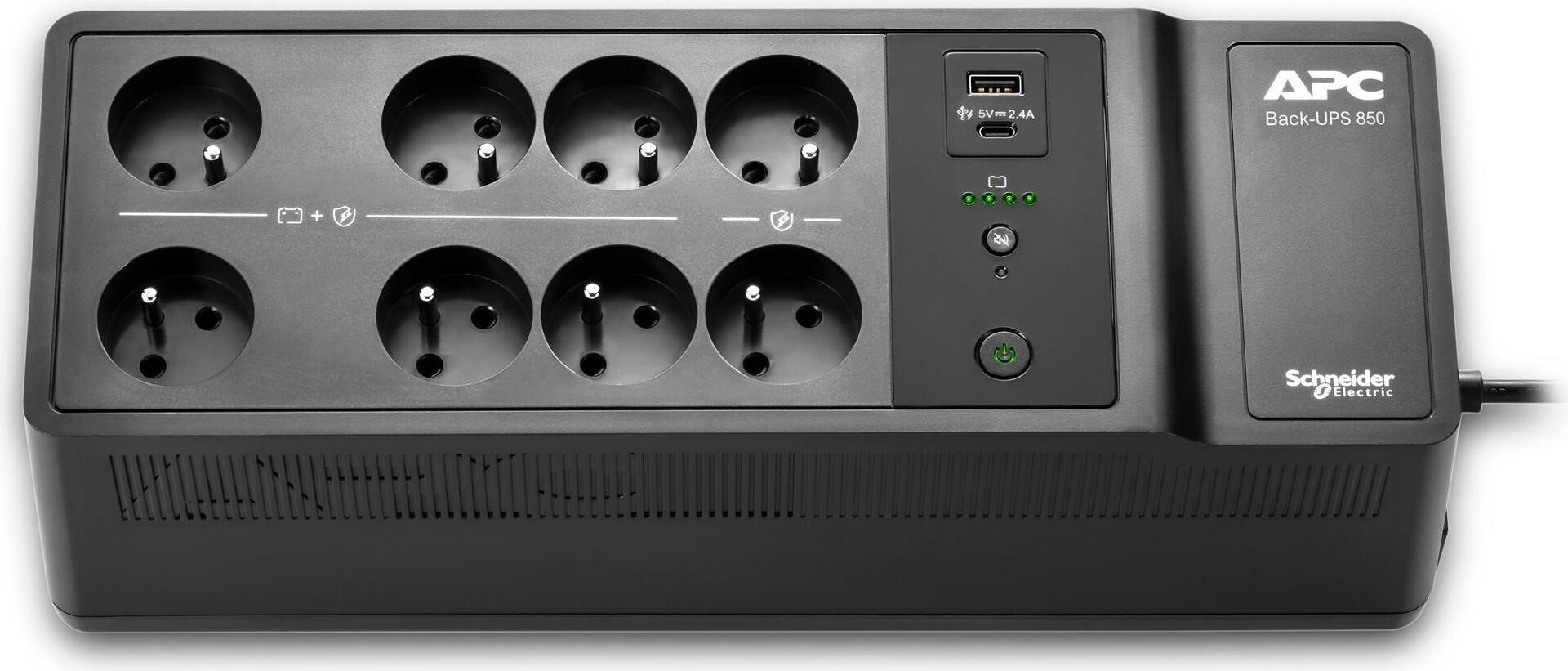 APC Back-UPS BE850G2-FR 520 W 850 VA Schwarz
