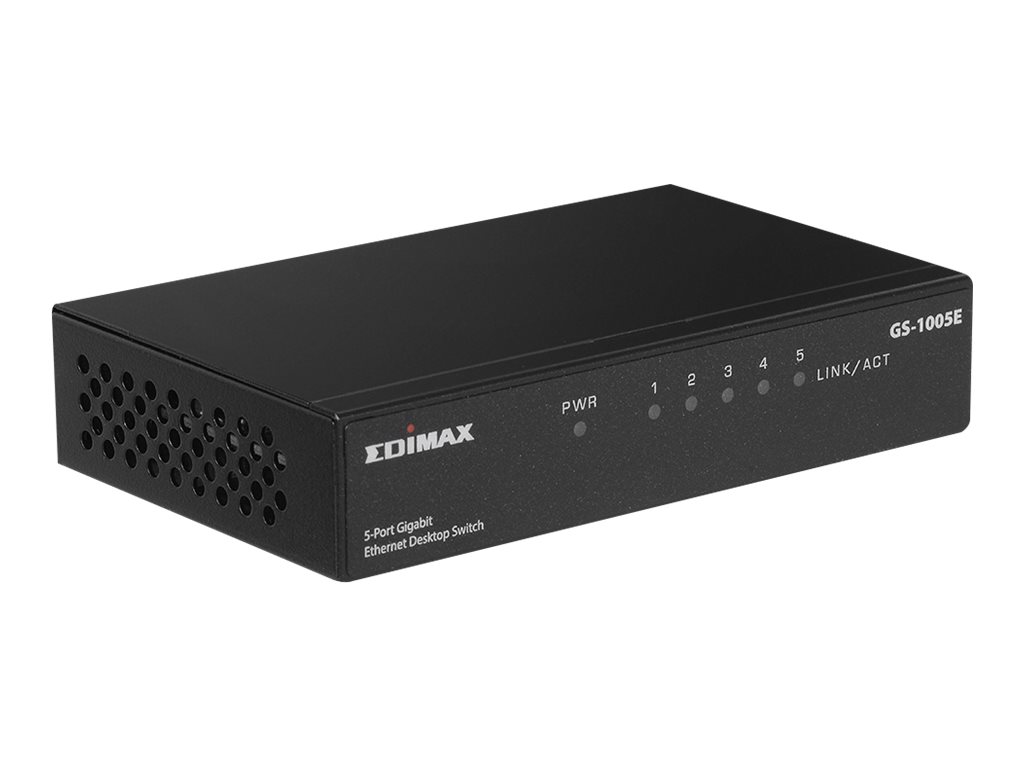 Edimax GS-1005E 5-Port Gigabit Ethernet Switch Unmanaged Schwarz