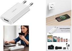 LogiLink USB-Steckdosenadapter, 1x USB-A, 5 Watt, weiß Eurostecker, 1x USB-A Kupplung, Eingang: 230V AC, 50/60 Hz, - 1 Stück (PA0093C)