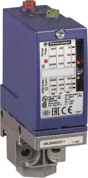Telemecanique XMLB300D2S11 Druckschalter 300bar einst. Hyst. 2Schaltp. 1Ö/1S Pg13 1 (XMLB300D2S11)