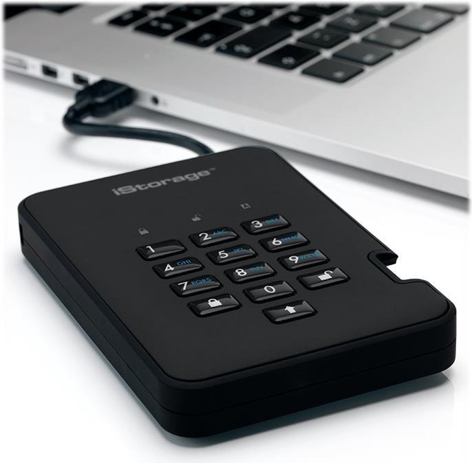 iStorage diskAshur 2 Externe Festplatte 500 GB USB 3.2 Gen 1 Schwarz