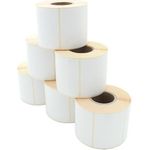 ARTDEV Etikettenrolle - Thermodirekt 70 x 52mm, D100mm, Kern 40, 750 Etiketten/Rolle, permanent (EDP 070-052 K40 D100)