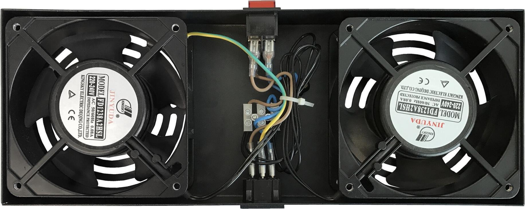 DS-IT Ventilator mit Thermostat - Paket für Montage in einem Wandschrank (DS-FT-Wall) (geöffnet)