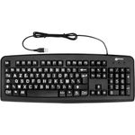 Geemarc KBSV3_BLK_GE USB Tastatur Deutsch, QWERTZ, Windows® Schwarz Extragroße Tasten (1594434)