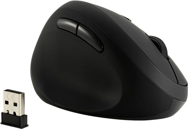 Kensington Pro Fit Ergo Wireless Maus Vertikal für Linkshänder Schwarz