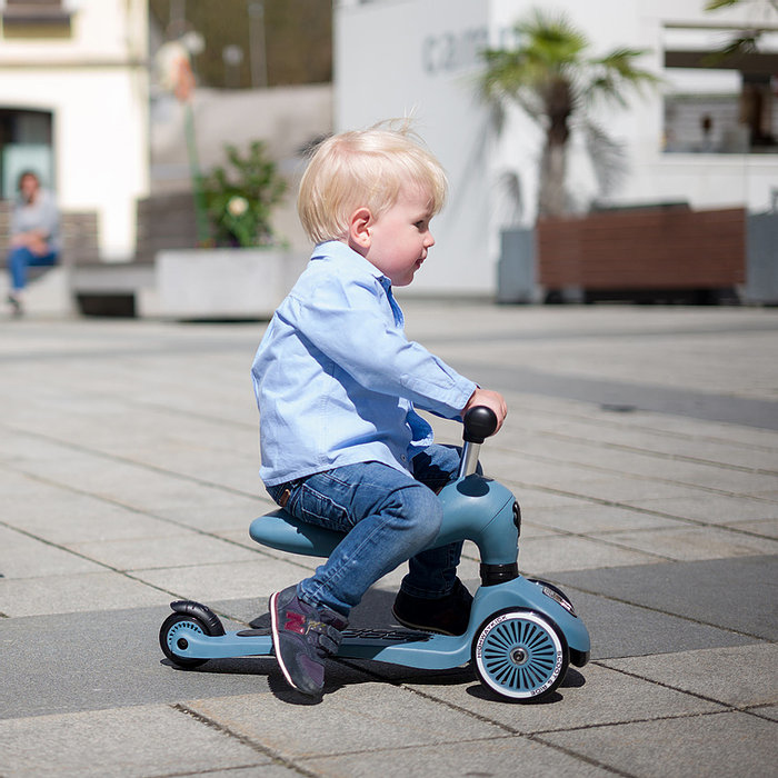 Scoot & Ride 96271 Dreiradroller für Kinder Blau