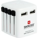 SKROSS Reisestecker World USB Charger (2.4A), Weiß (00215277)